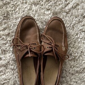 Tommy Bahama Tan Boat Shoes for Men